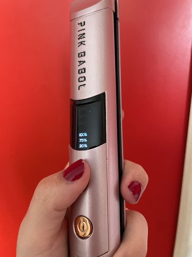 Customer photo review of Piastra per capelli portatile PinkStyle®