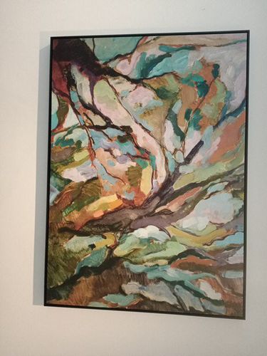 Customer photo review of Eucalypt Forest -  Original Abstract Australian Bush Nature Painting Stretched Canvas Wall Art Print