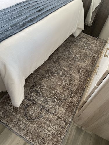 Customer photo review of Distressed Vintage Kendra Ash Runner Rug