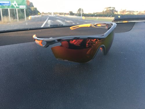Customer photo review of Rudy Project Tralyx Pyombo with Multi Laser Orange Lenses