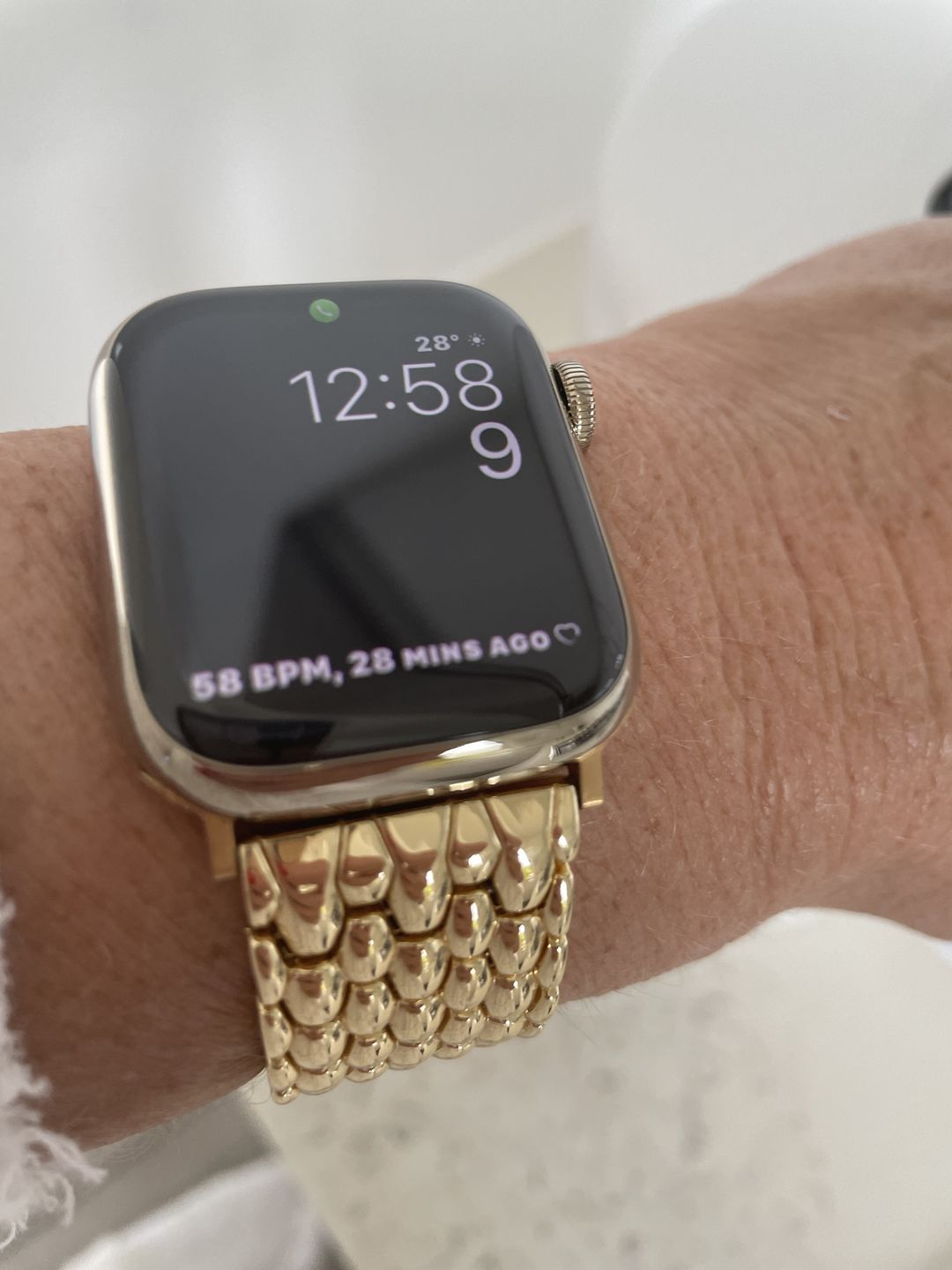 Customer photo review of Arya Stainless Strap (4 Colours)