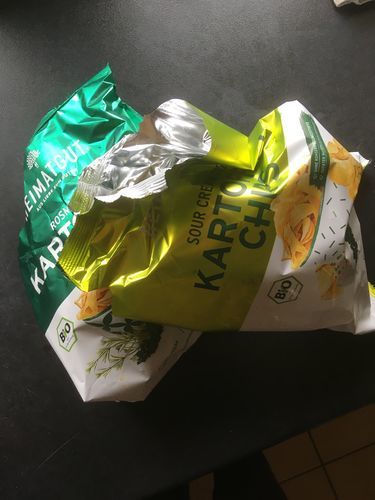 Customer photo review of Bio Kartoffelchips Sour Cream Style