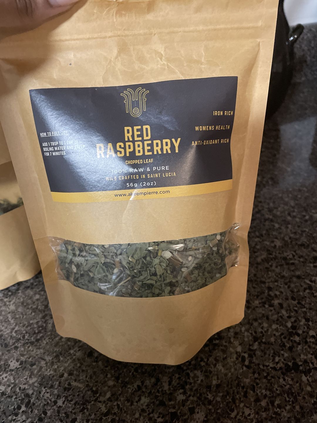 Customer photo review of Red Raspberry Leaf
