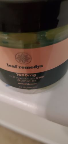 Customer photo review of 1500mg CBD Gummies mixed flavors