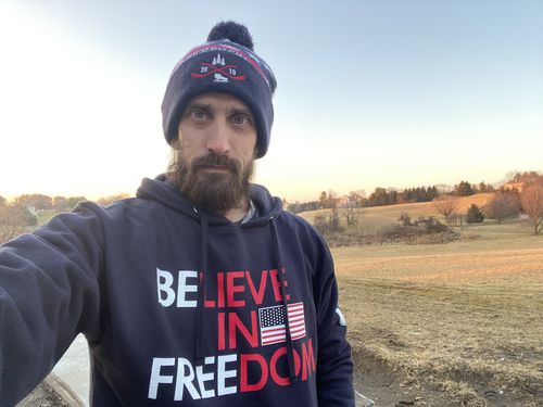 Customer photo review of Believe in Freedom Hoodie