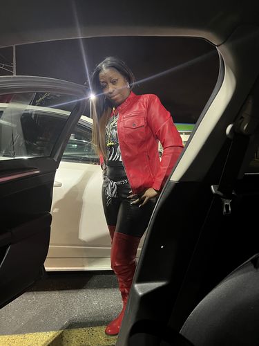 Customer photo review of Solid Color On-trend Thigh-Length Boots