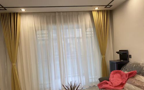 Customer photo review of Draperie Blackout Uni Galben Textura Usor Lucioasa - Prindere cu Rejansa