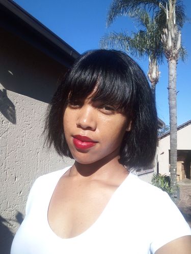 Customer photo review of Brazilian Fringe Bob - 8"
