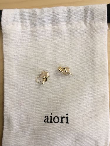 Customer photo review of Knot Clip-On Earrings