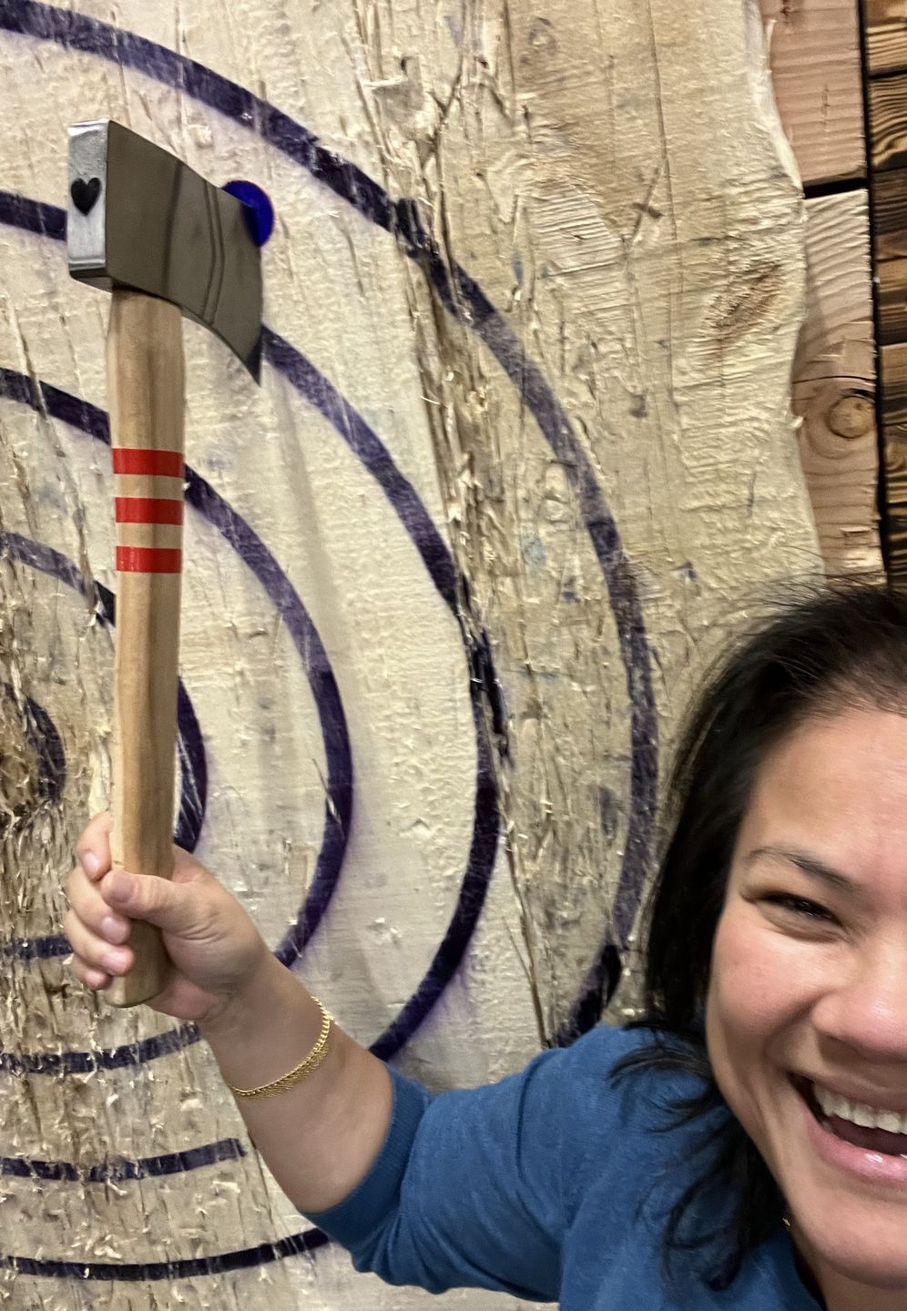 Customer photo review of The Corporal Throwing Axe (2nd Generation)