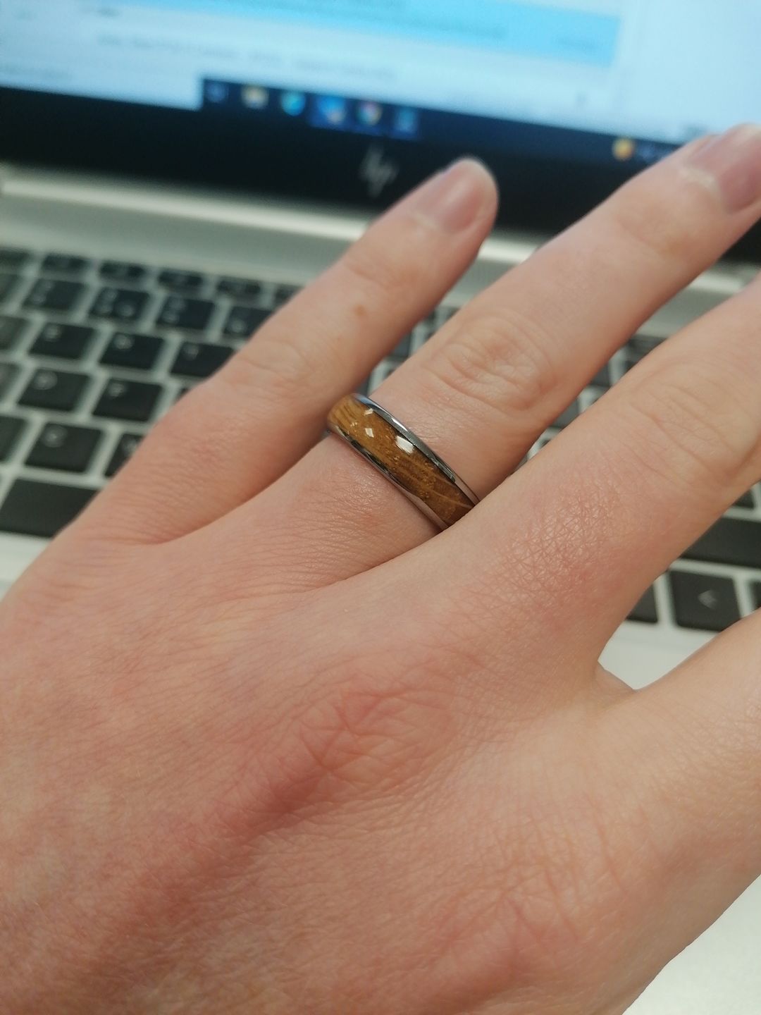 Customer photo review of The Barrelwood Wonder Ring
