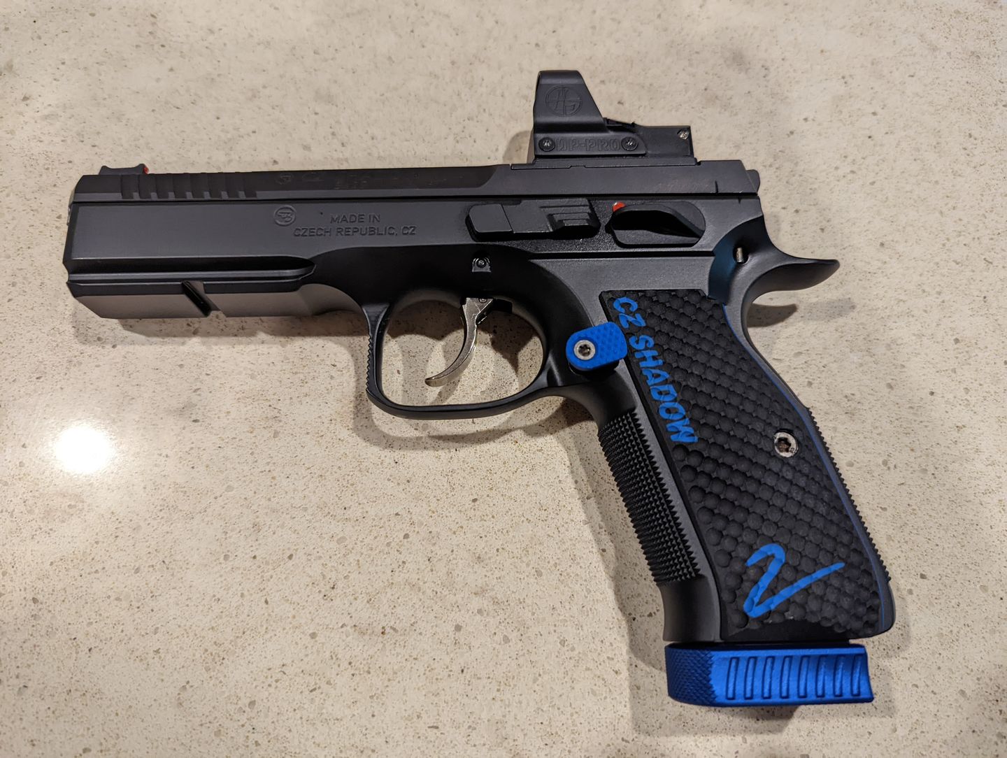 Customer photo review of CZ Shadow 2/SP01 Mec-Gar Magazine Base Pad IPSC Production Division