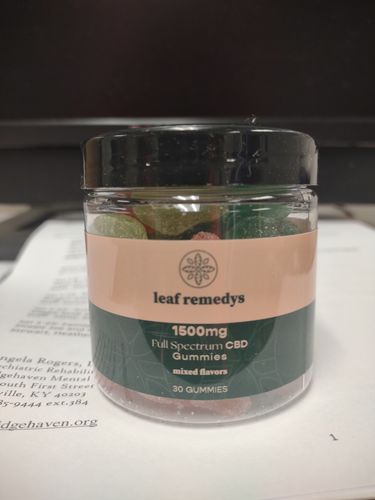Customer photo review of 1500mg CBD Gummies mixed flavors