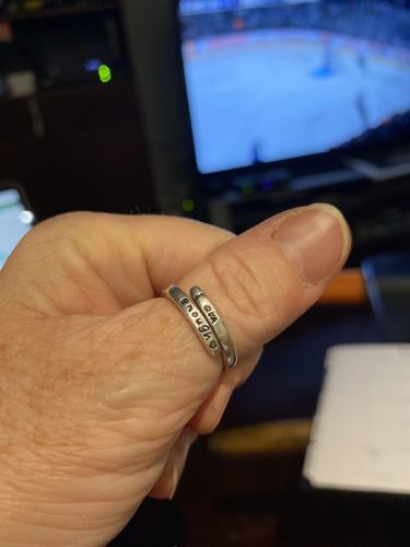 Customer photo review of "I Am Enough" Adjustable Ring