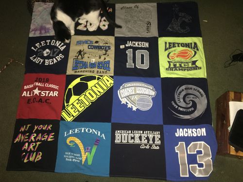 Customer photo review of Classic T-Shirt Blanket