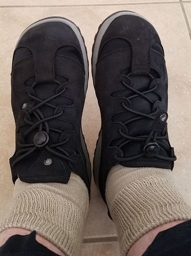 Customer photo review of PANDERE Ankle Socks with Relaxed Fit Tops - Bundle of 3 pair