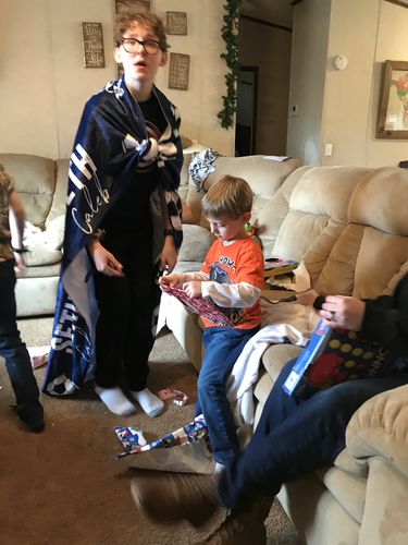 Customer photo review of Deer Orange Camo Camoflauge Hunter Custom Name Printed Fleece Baby Kids Blanket