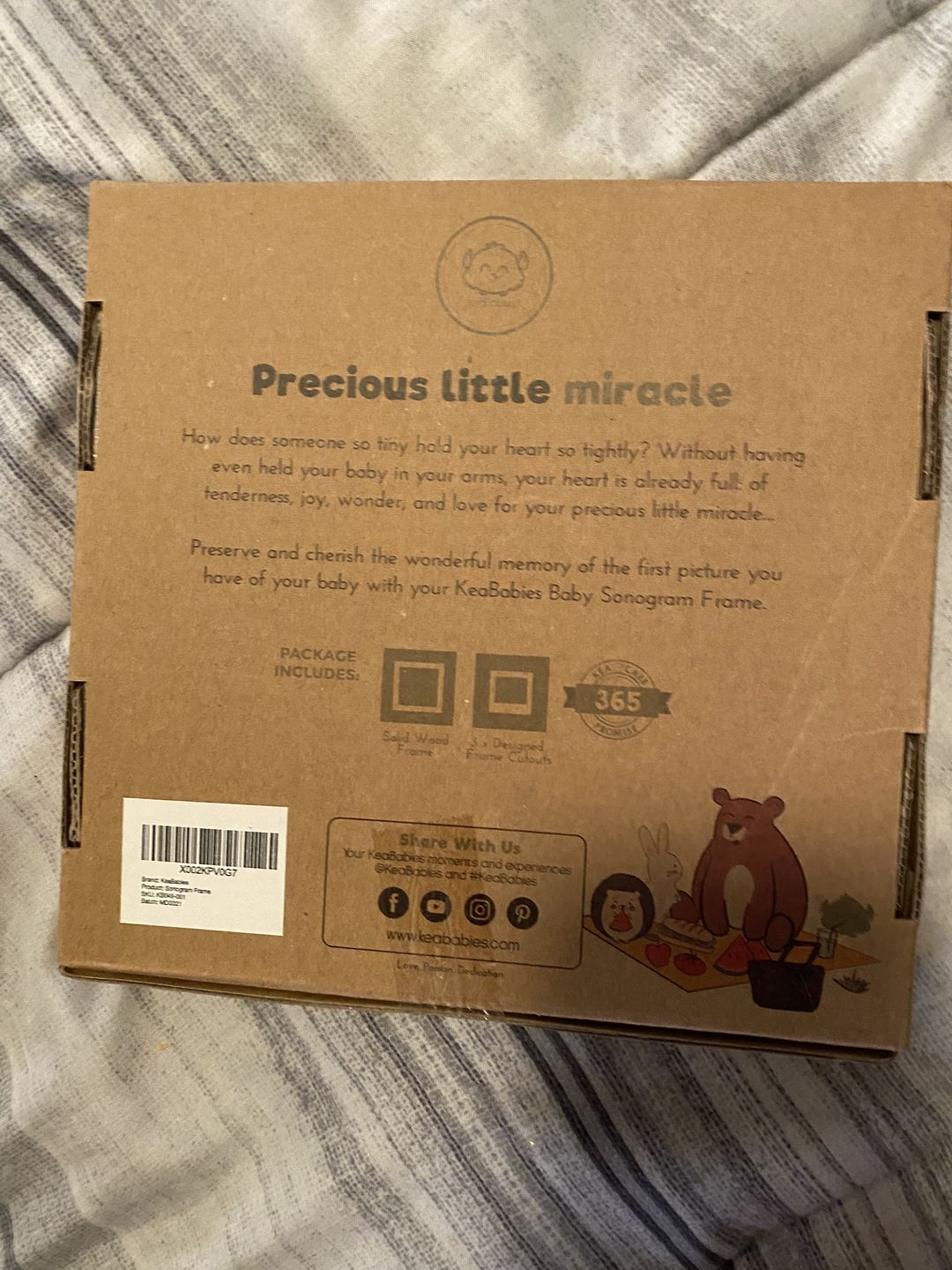 Customer photo review of Baby Sonogram Frame