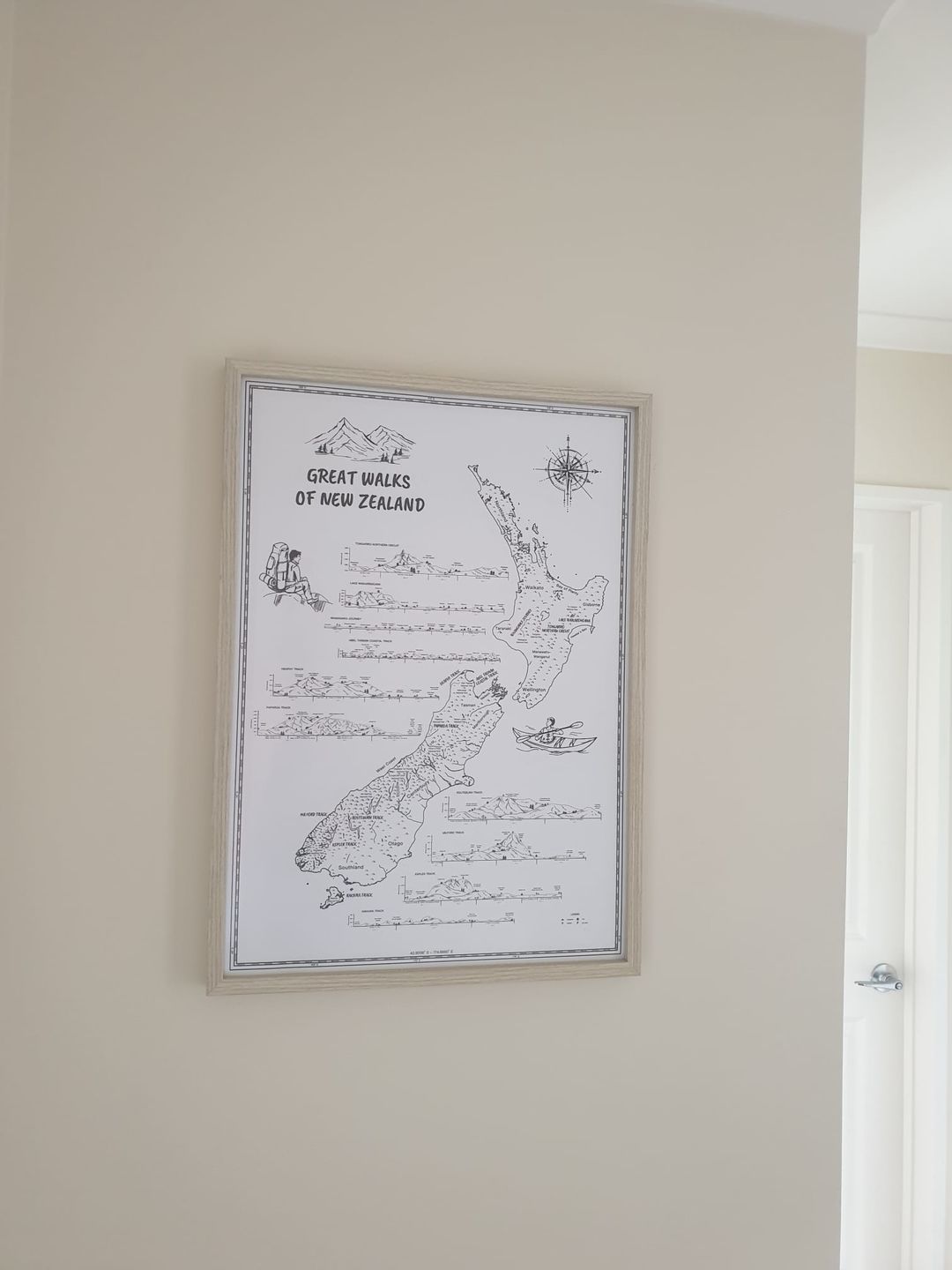 Customer photo review of Great Walks Of New Zealand Poster