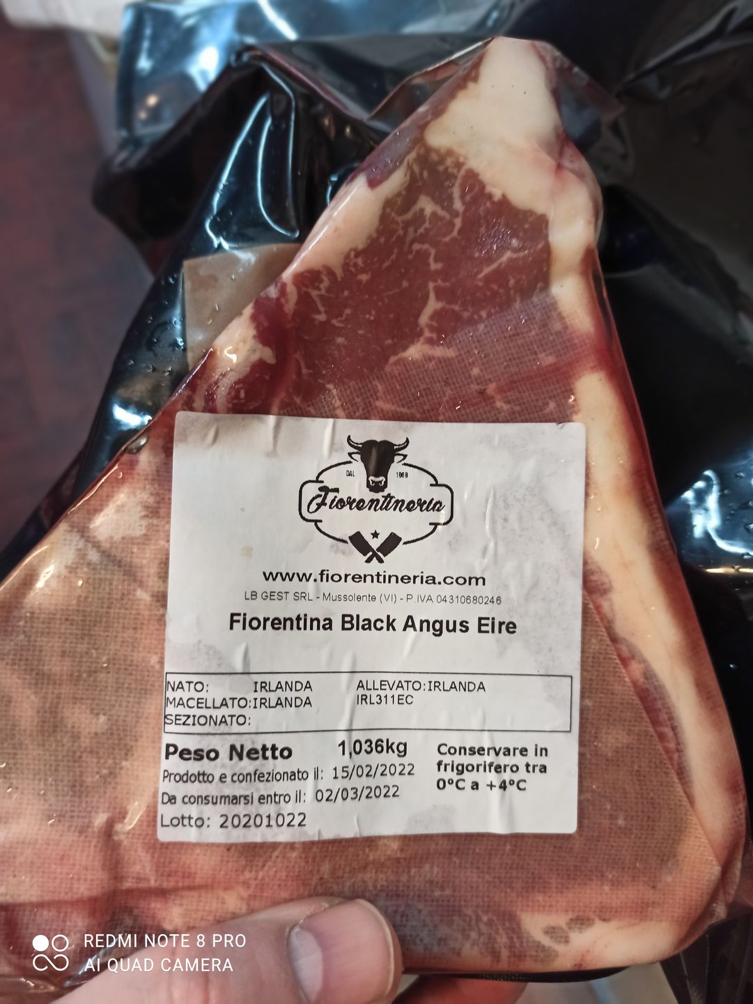 Customer photo review of Fiorentina Black Angus EIRE