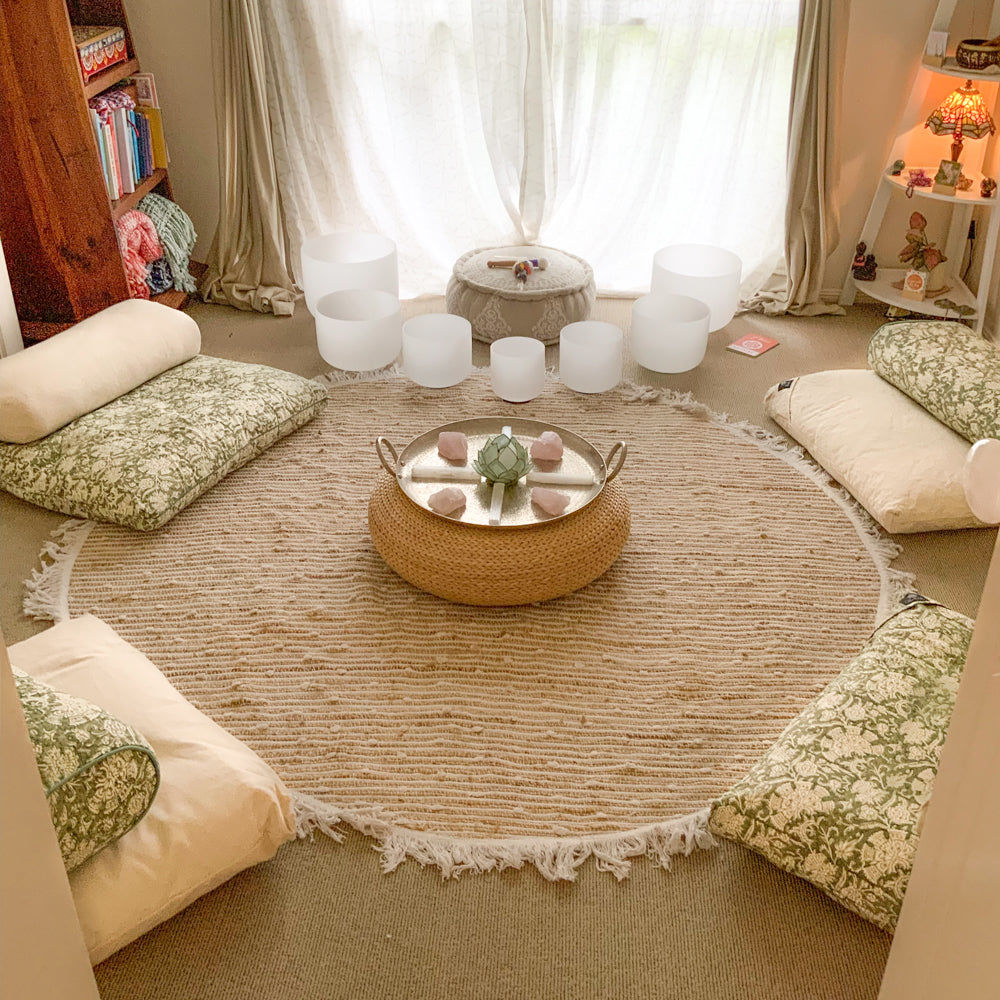 Customer photo review of New Gaia Zabuton Meditation Cushion