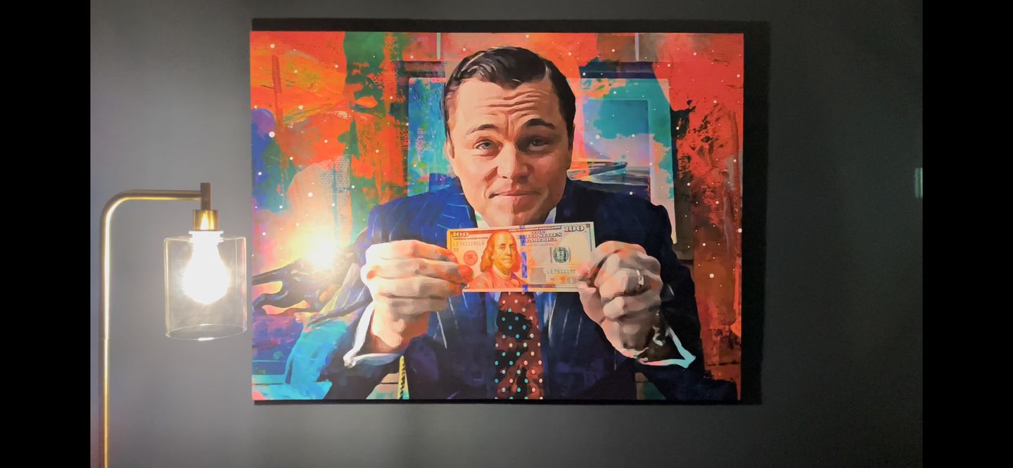 Customer photo review of The Wolf of Wall Street Wall Art