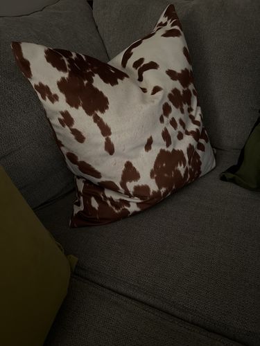 Customer photo review of Camel Cow Print