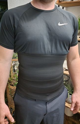 Customer photo review of Men's Wrap Waist Trainer and Shaper