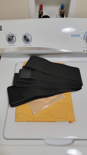 Customer photo review of Men's Wrap Waist Trainer and Shaper