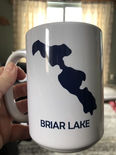 Customer photo review of Custom Lake Mug White 15oz.