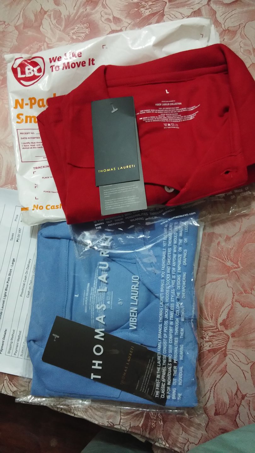 Customer photo review of Men's Thomas Laureti Black Polo Shirt