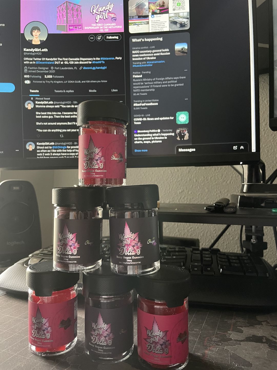 Customer photo review of Delta 9 THC Gummy Holiday 6 Bottle Bundle