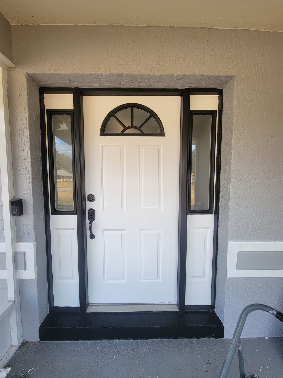 Customer photo review of Frost Glass and Frame Kit (Half Sidelite 8" x 36" Glass Size)