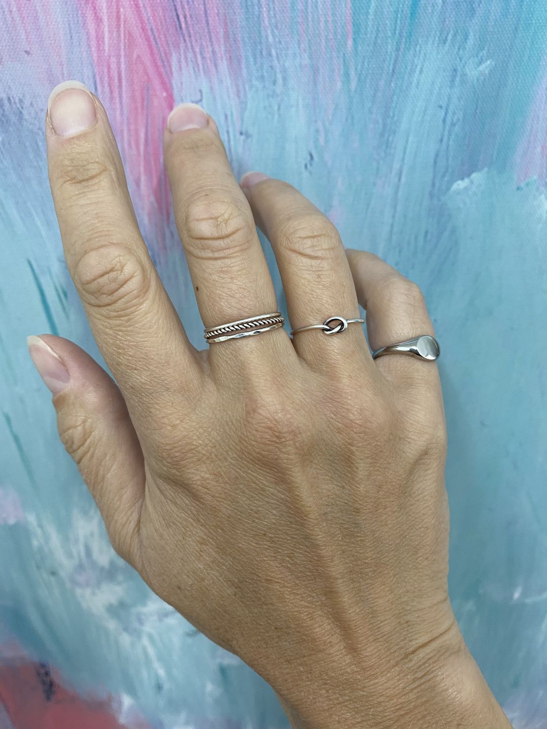 Customer photo review of Pinky Signet Ring