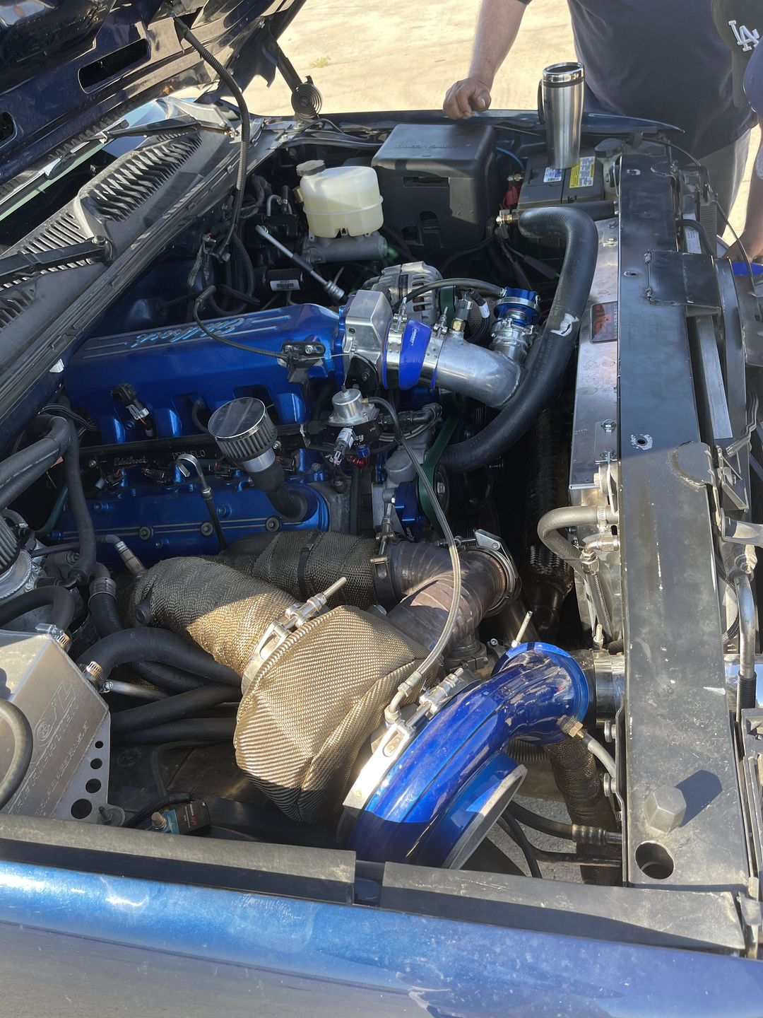 Customer photo review of Motion Billet T4 T6 Turbo Drain Oil Flange 10AN 21-10008