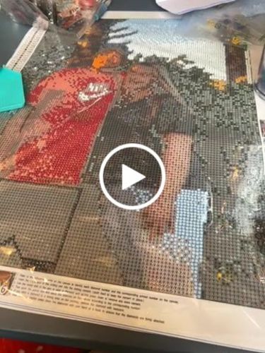 Customer video review of Your Advanced Custom Diamond Painting Kit - Premium Quality