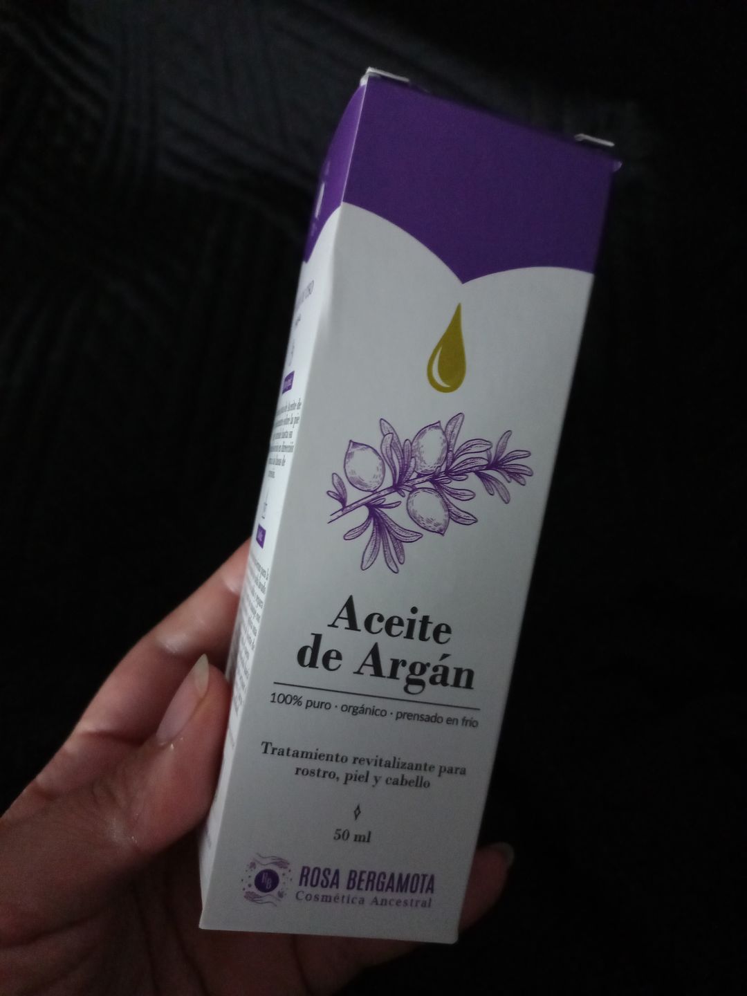 Customer photo review of Aceite de Argán 100% puro 50ml