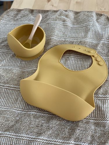 Customer photo review of Set Vajilla Deluxe Mango Silicona Organica y Bamboo Ecológico