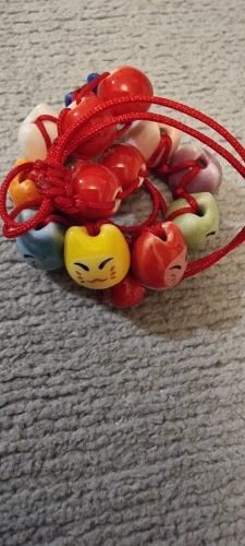 Customer photo review of Bracelets Porte-Bonheur Chat Japonais