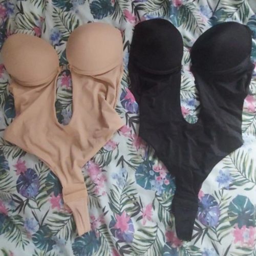 Customer photo review of Backless and Strapless Bodysuit