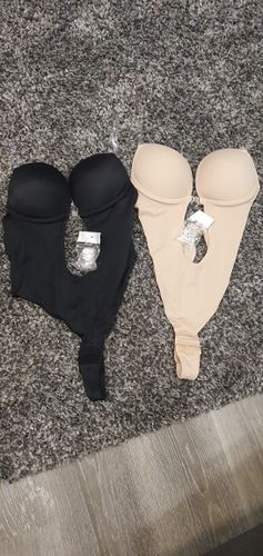 Customer photo review of Backless and Strapless Bodysuit