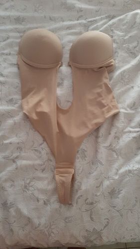 Customer photo review of Backless and Strapless Bodysuit