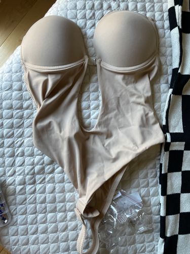 Customer photo review of Backless and Strapless Bodysuit
