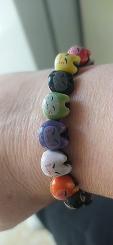 Customer photo review of Bracelets Porte-Bonheur Chat Japonais