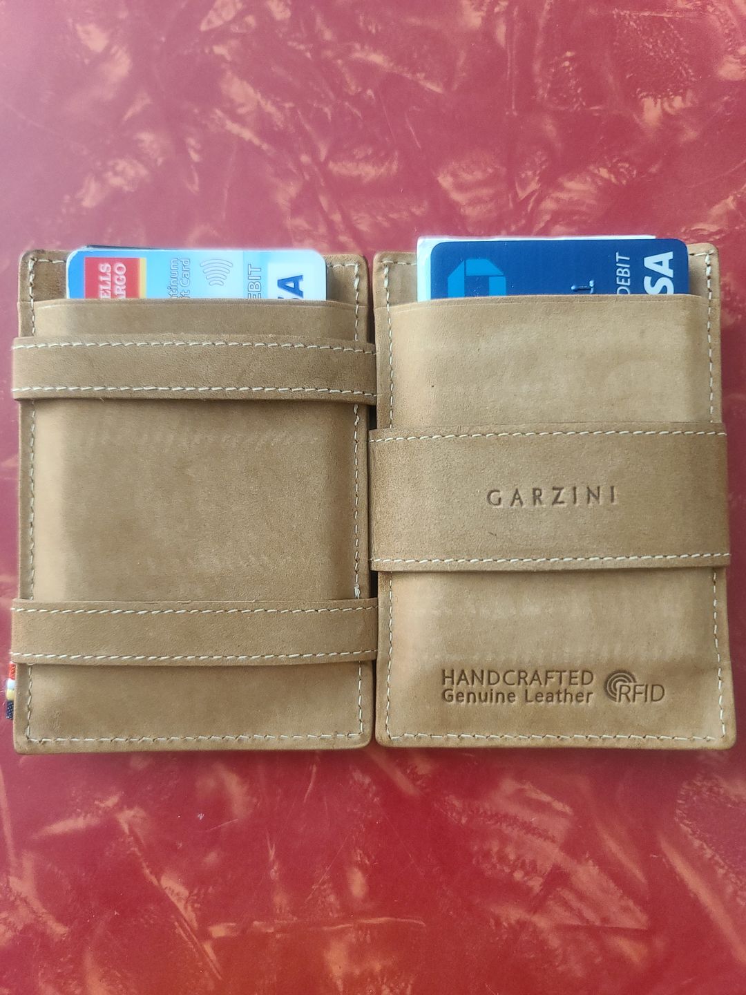 Customer photo review of Cavare Magic Wallet Card Sleeves Vintage