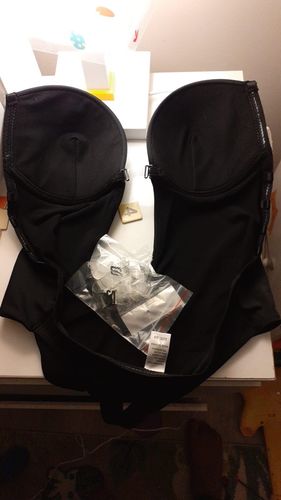 Customer photo review of Backless and Strapless Bodysuit