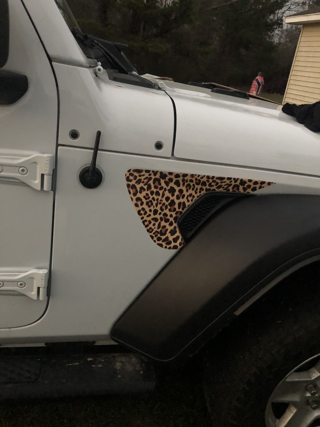 Customer photo review of Animal Print Fender Vent Premium Wrap Decal for Wrangler and Gladiator