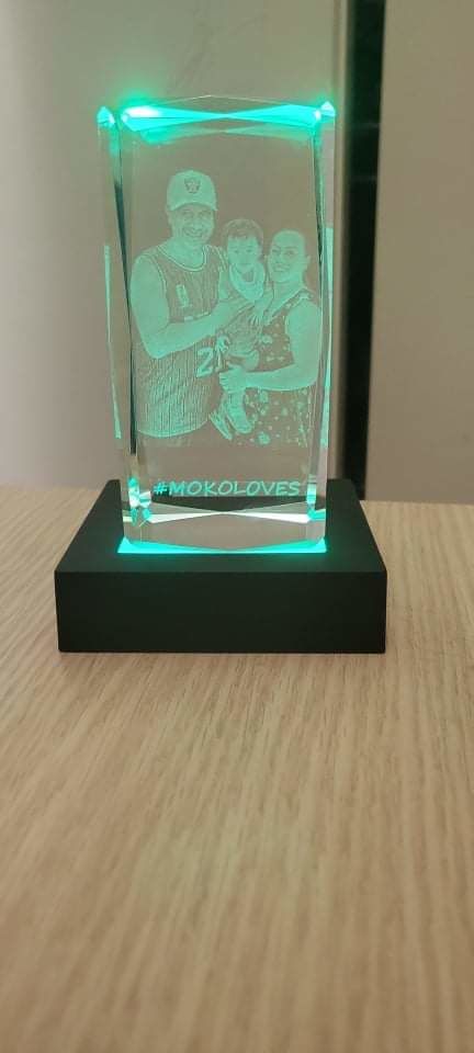Customer photo review of Crystal Rectangle - 50mm x 100mm x 50mm
