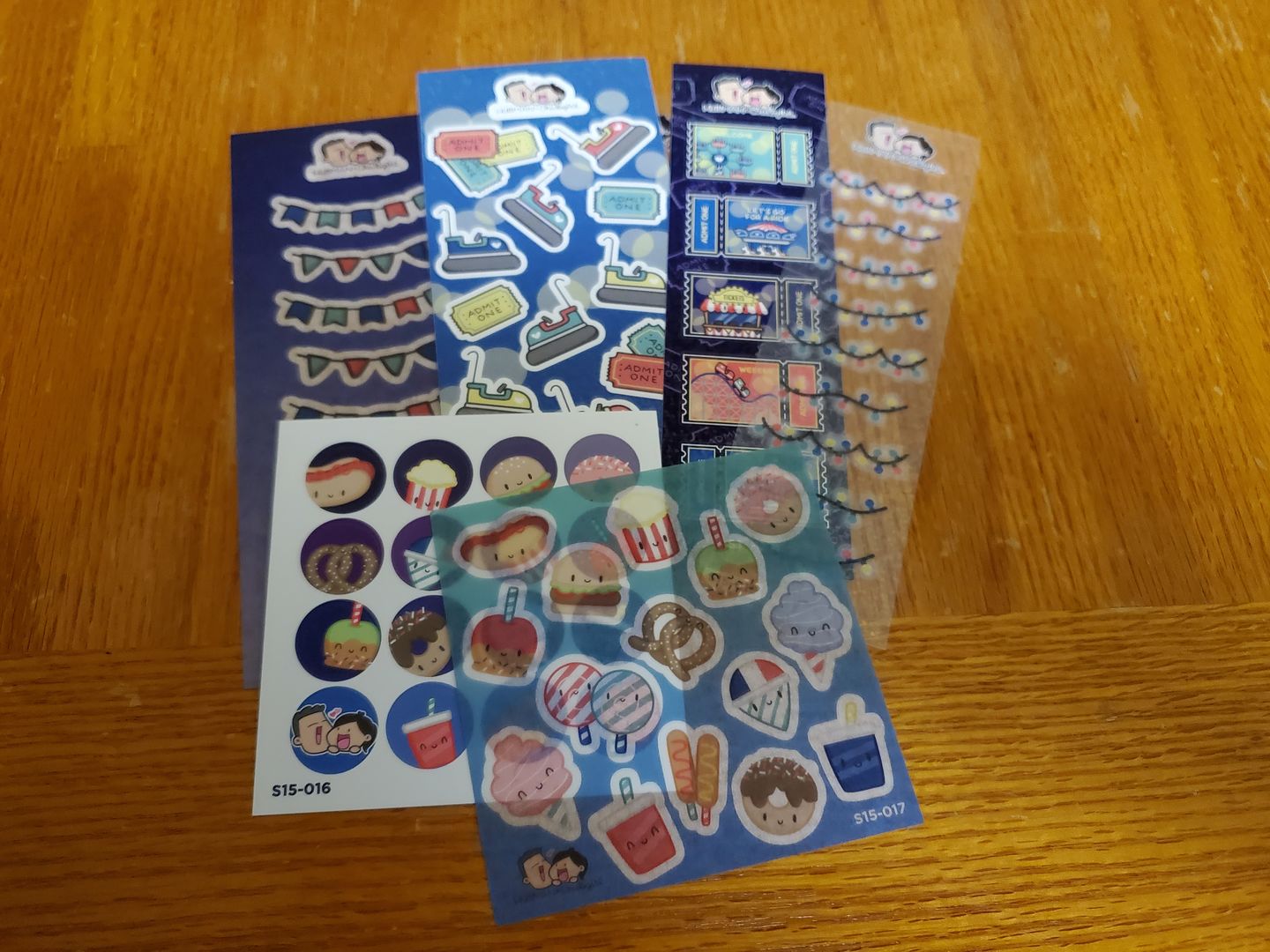 Customer photo review of Carnival Variety Sticker Pack