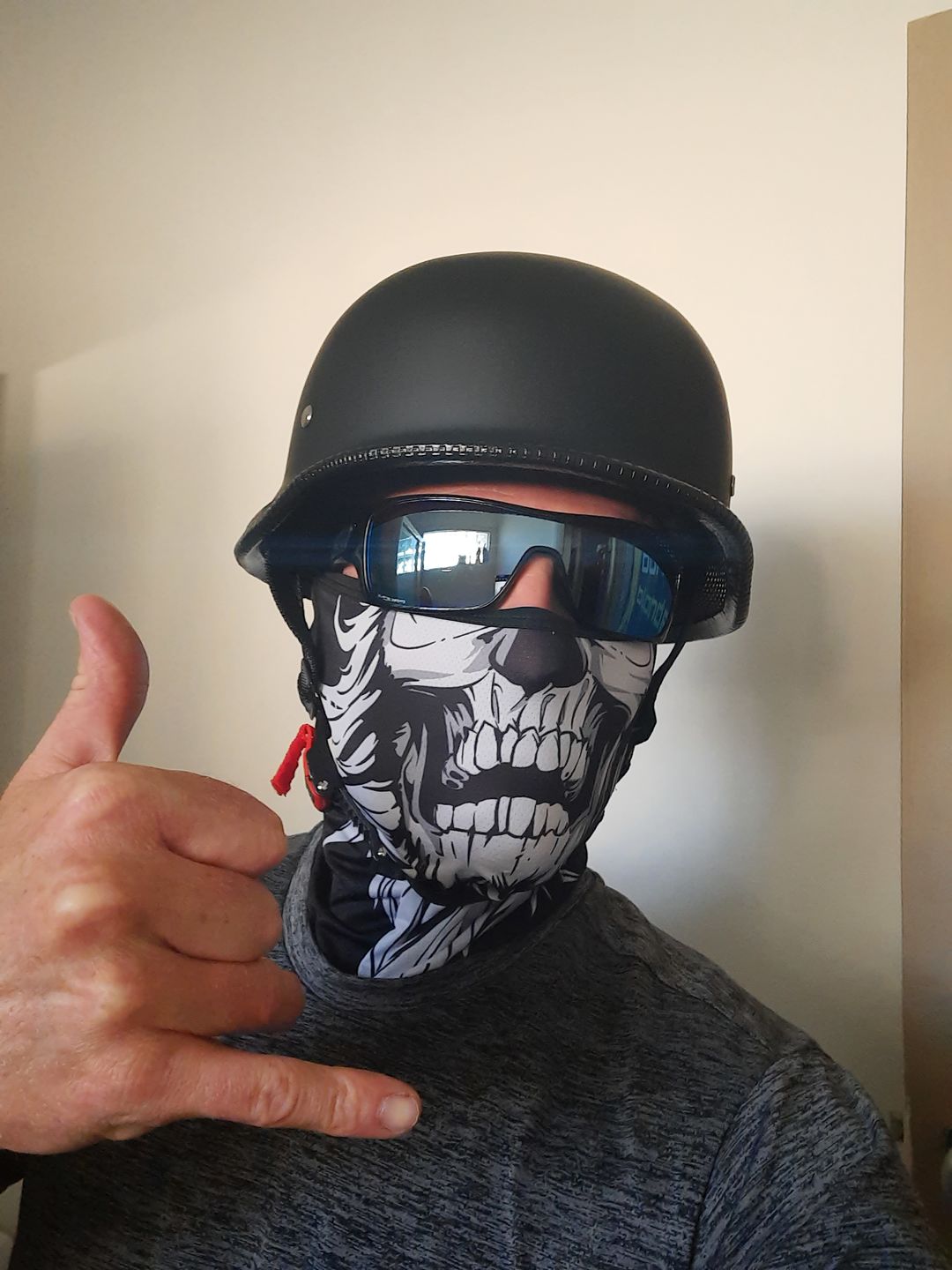 Customer photo review of Face Mask - Skull Styles